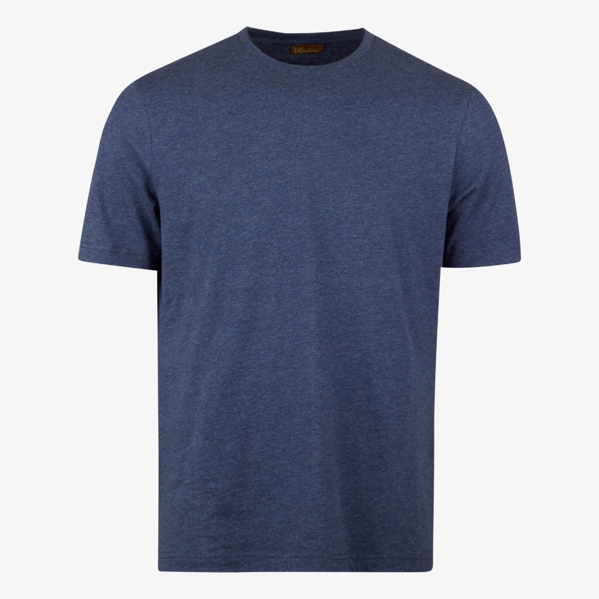 Stenströms dark blue regular fit supima cotton crew neck t-shirt