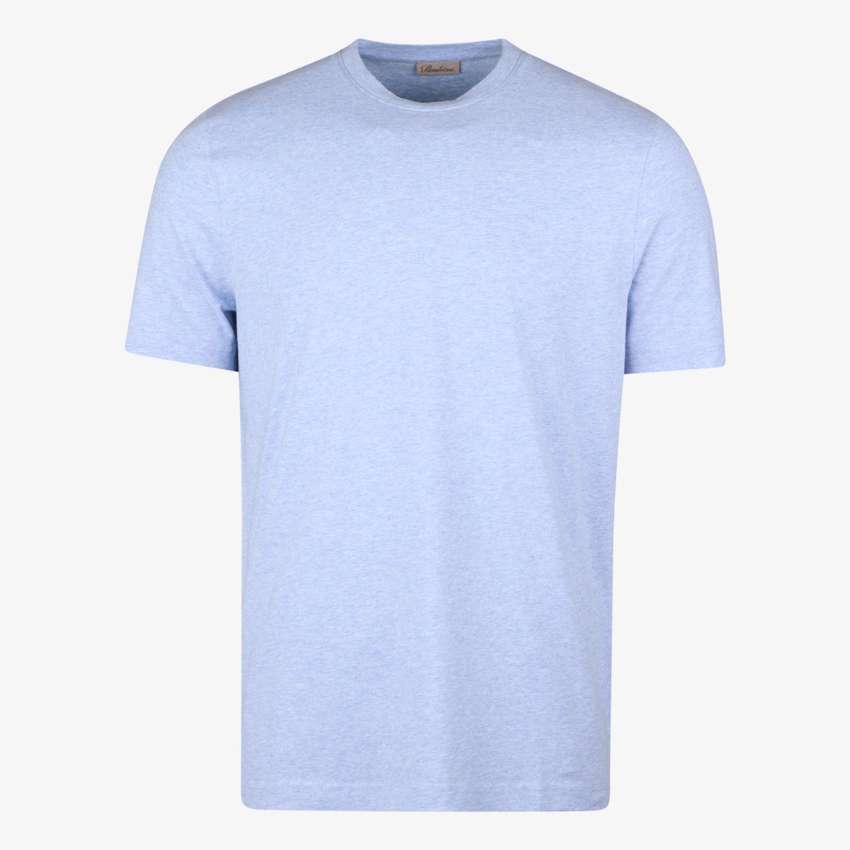Stenströms light blue regular fit supima cotton crew neck t-shirt