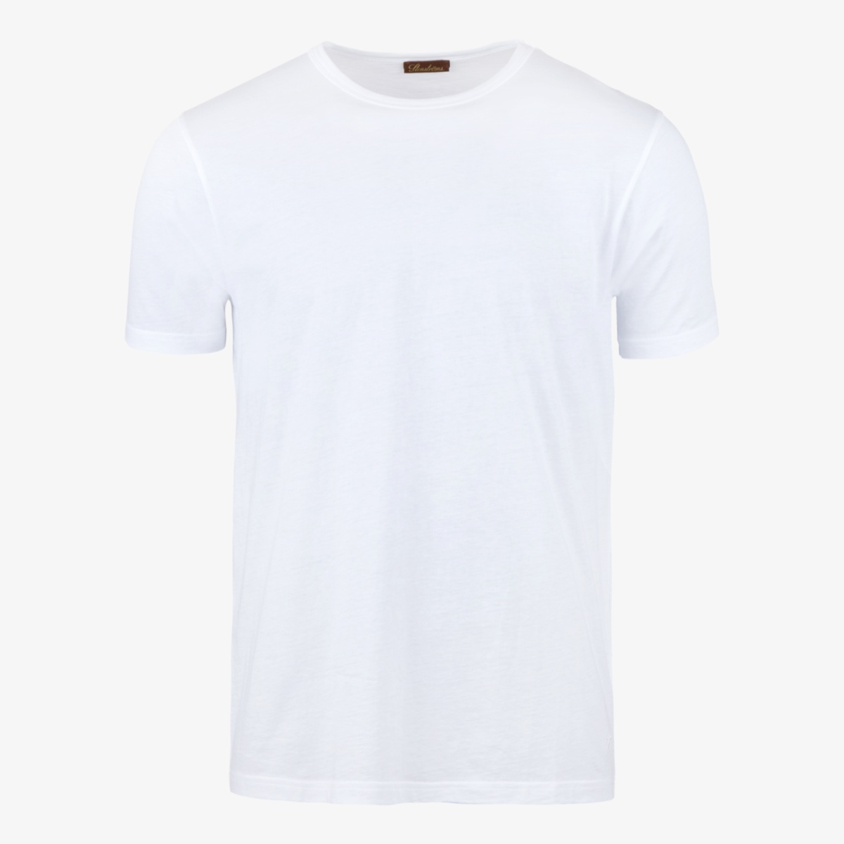 Stenströms white regular fit crew neck t-shirt