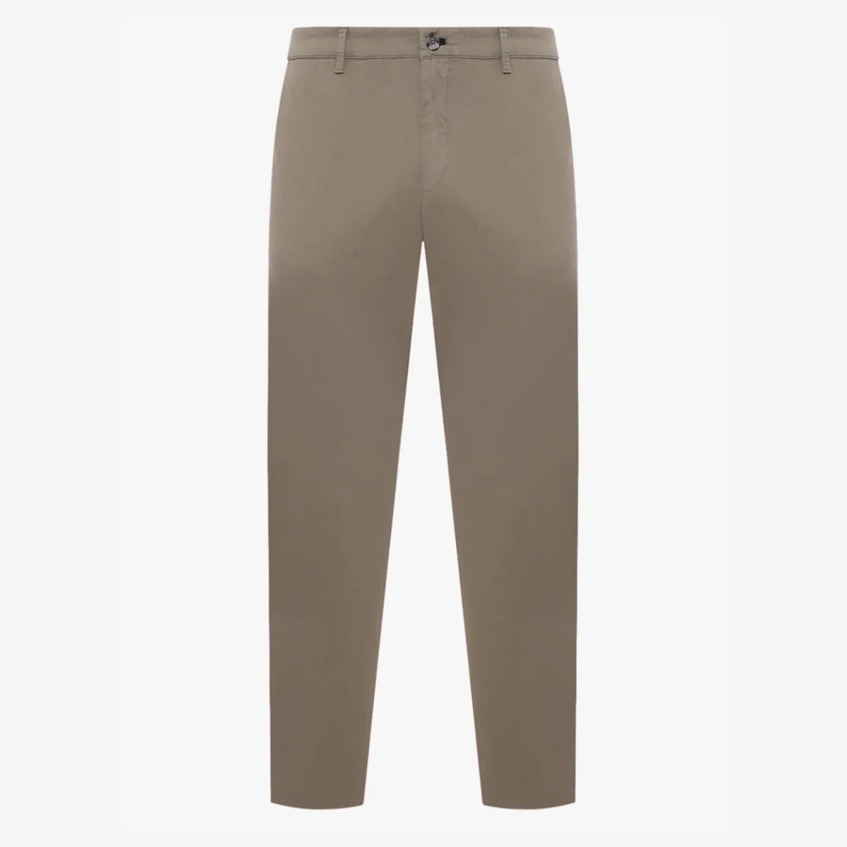BML khaki regular fit stretch cotton twill chinos