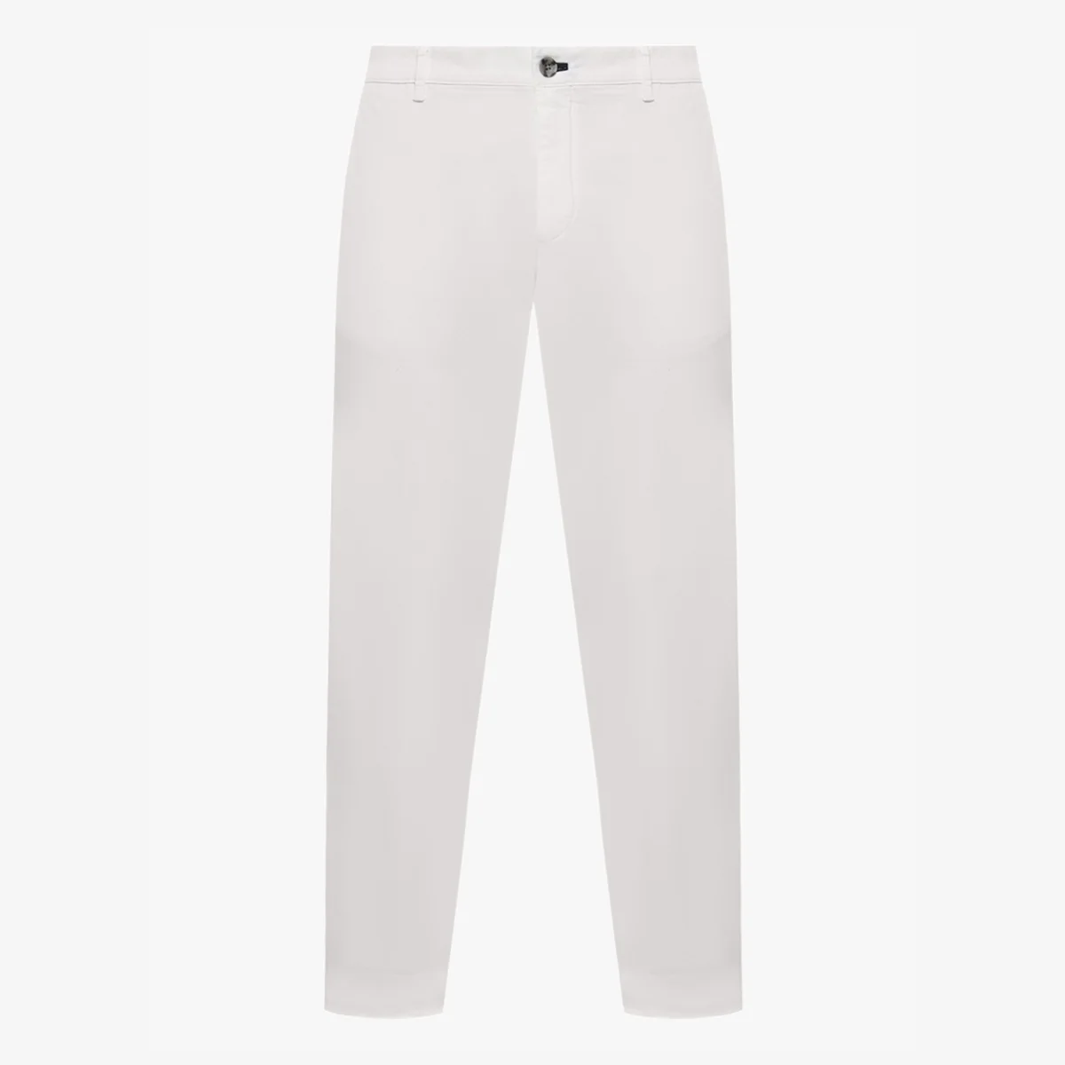 BML off-white regular fit stretch cotton twill chinos