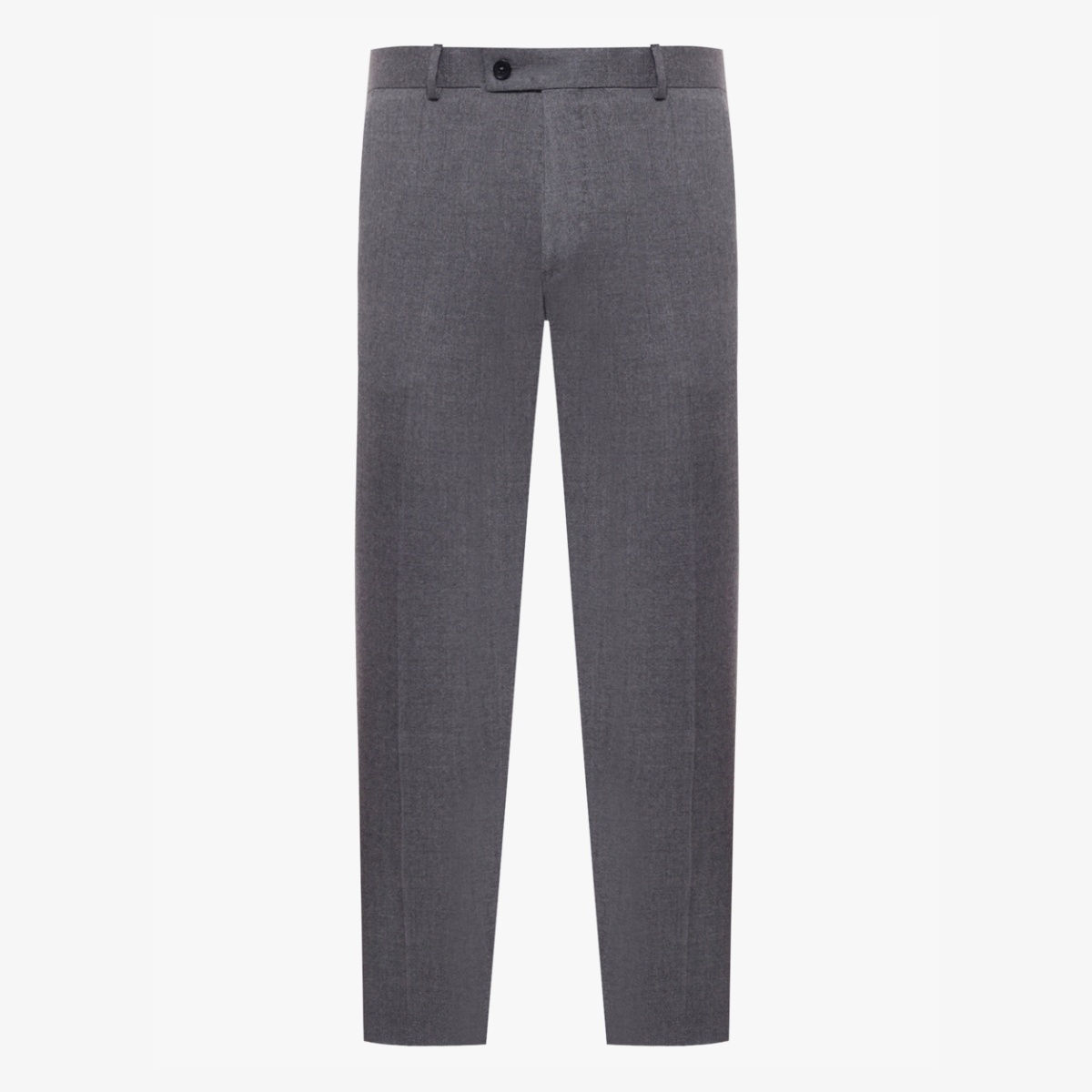 BML grey regular fit flannel wool dress trousers