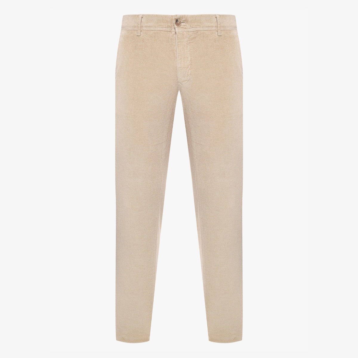 BML beige regular fit corduroy trousers