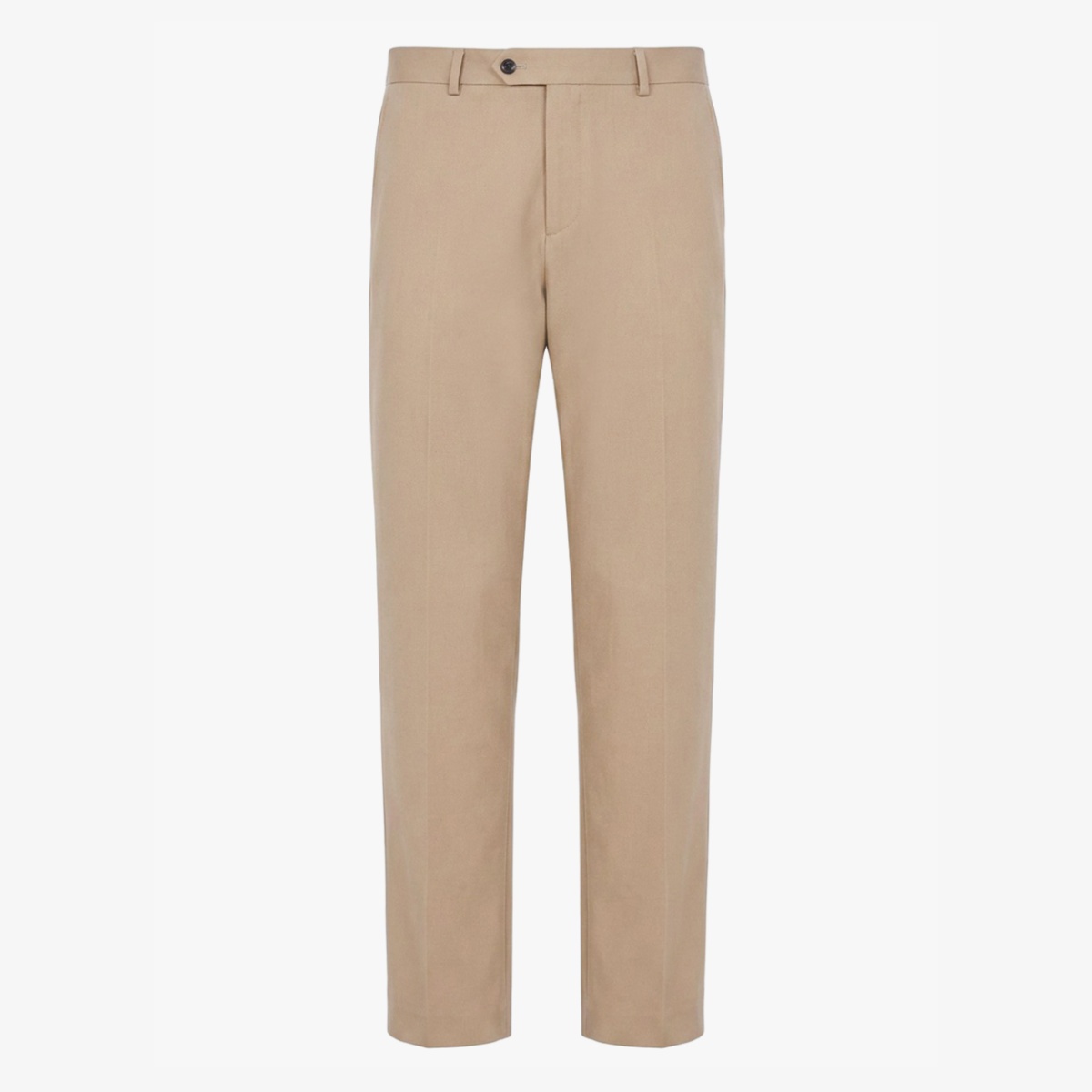 BML beige regular fit cotton twill trousers