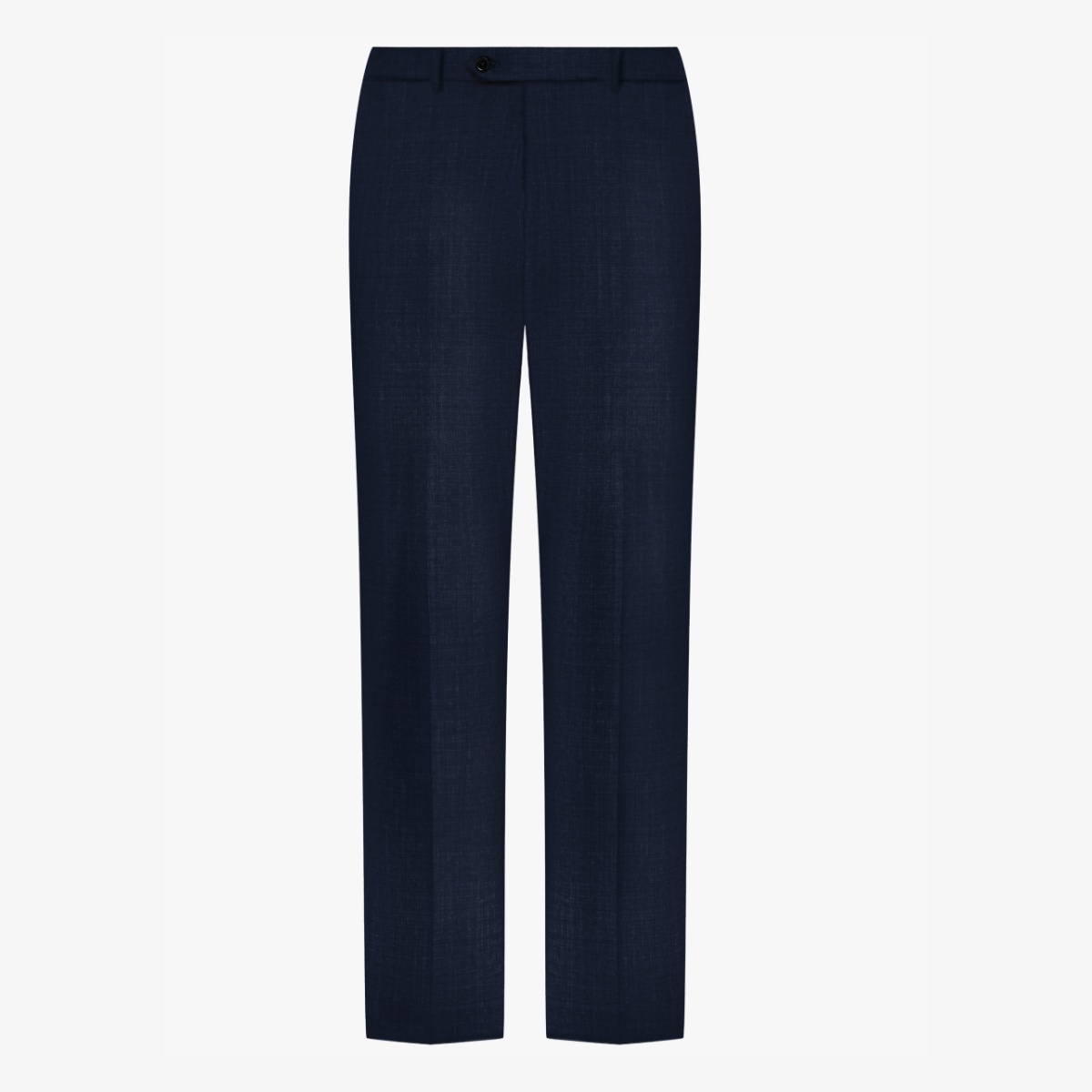 BML navy regular fit wool silk dress trousers