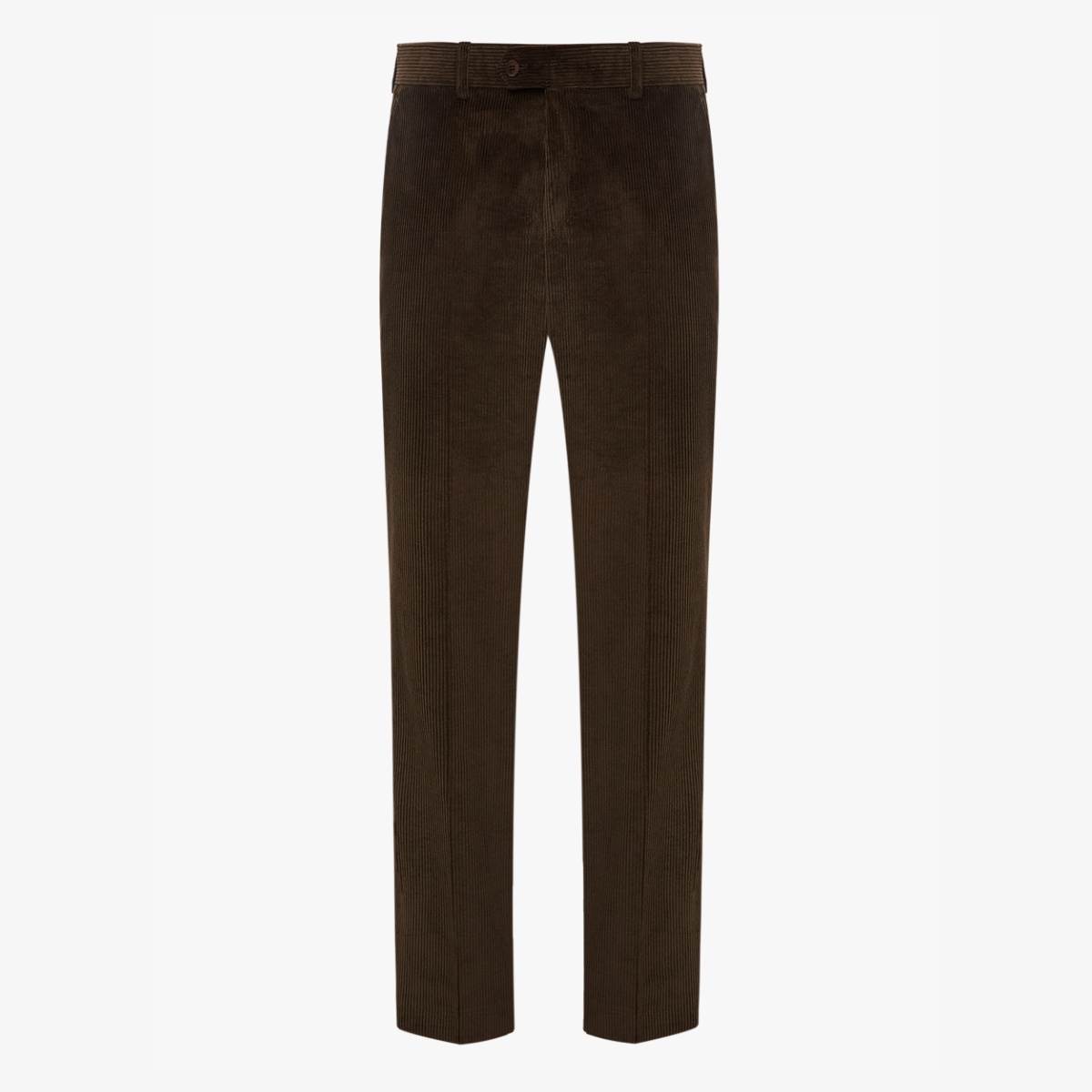 BML dark brown regular fit corduroy trousers