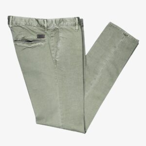 Incotex Model 100 green slim fit trousers