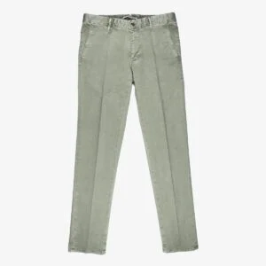 Incotex Model 100 green slim fit trousers