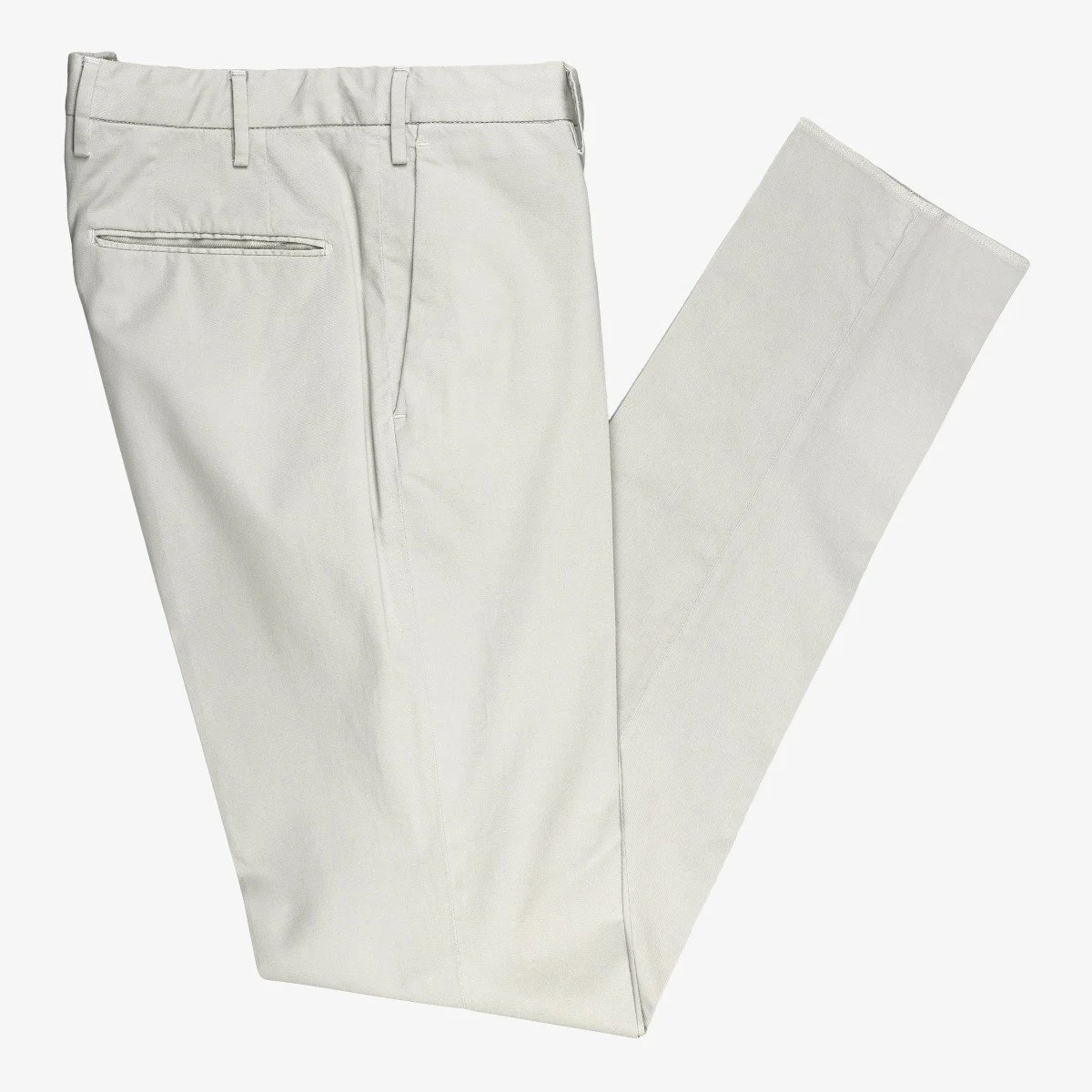 Incotex Model 30 light grey slim fit stretch cotton trousers