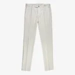 Incotex Model 30 light grey slim fit stretch cotton trousers