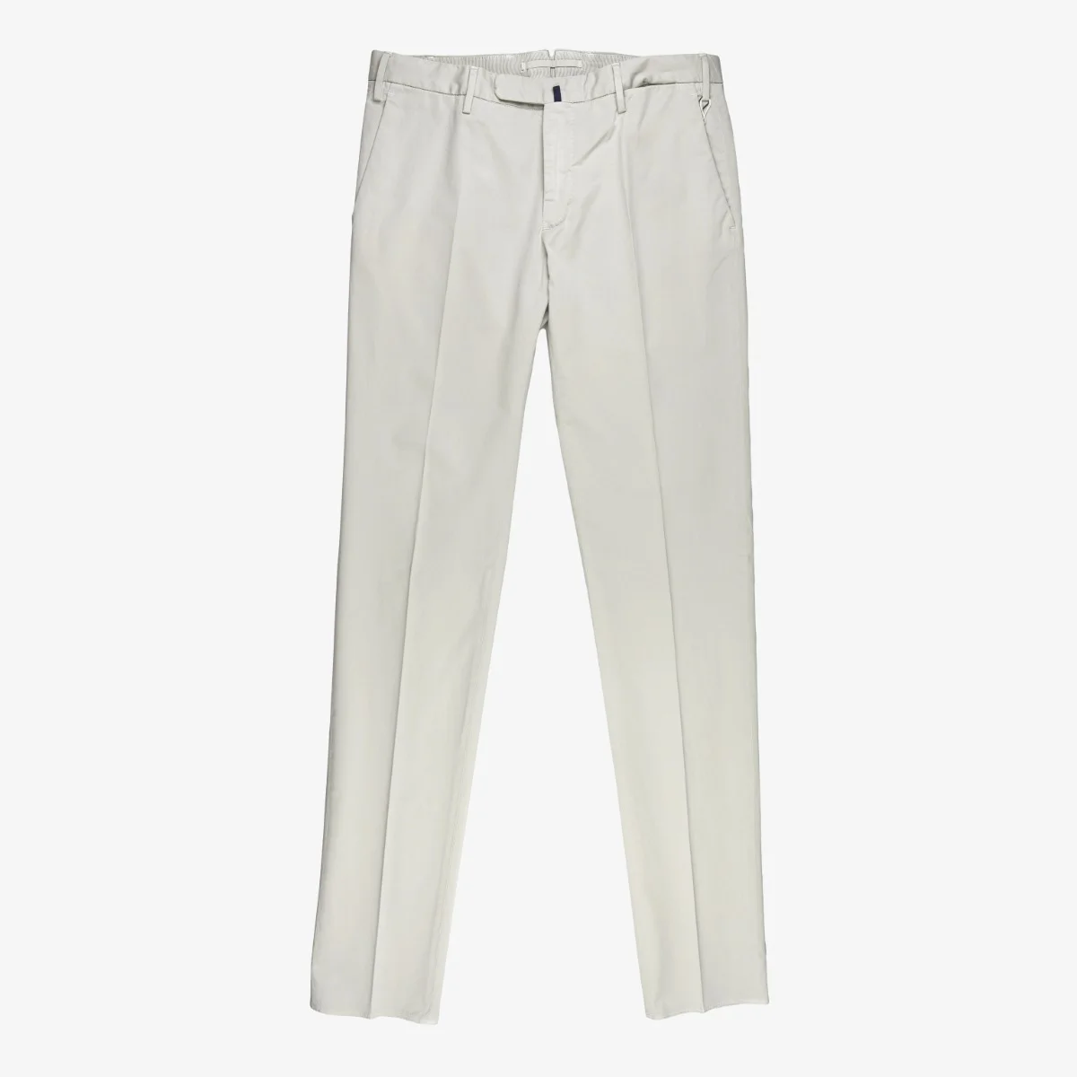 Incotex Model 30 light grey slim fit stretch cotton trousers