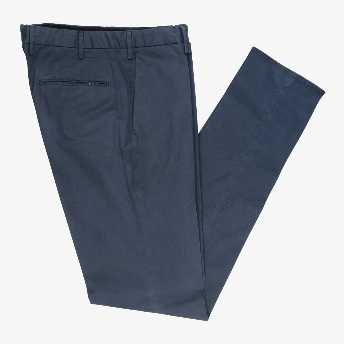 Incotex Model 30 Navy Slim Fit Stretch Cotton Trousers - The Noble Dandy