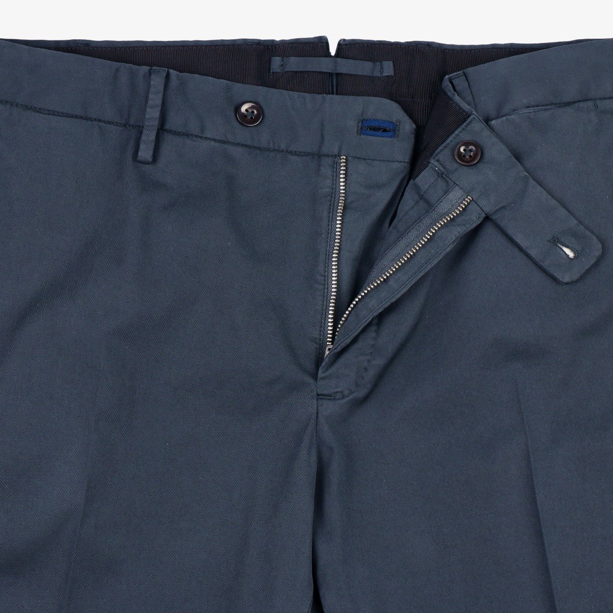 Incotex Model 30 navy slim fit stretch cotton trousers
