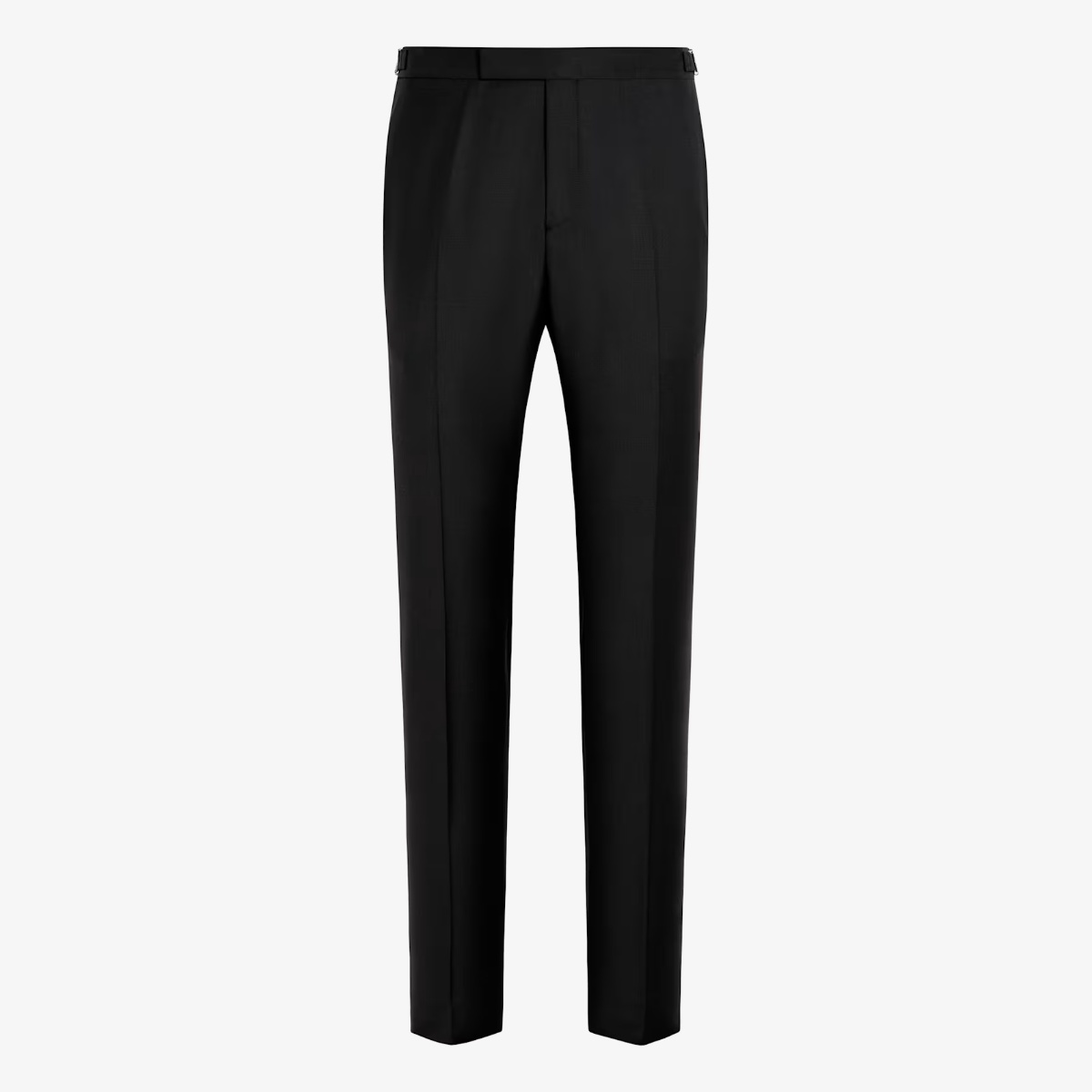 Suitsupply black slim leg straight tuxedo trousers