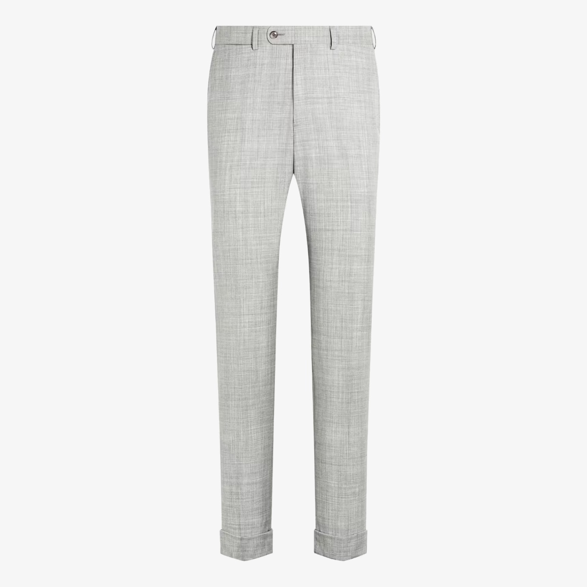 Suitsupply light grey slim leg tapered suit trousers