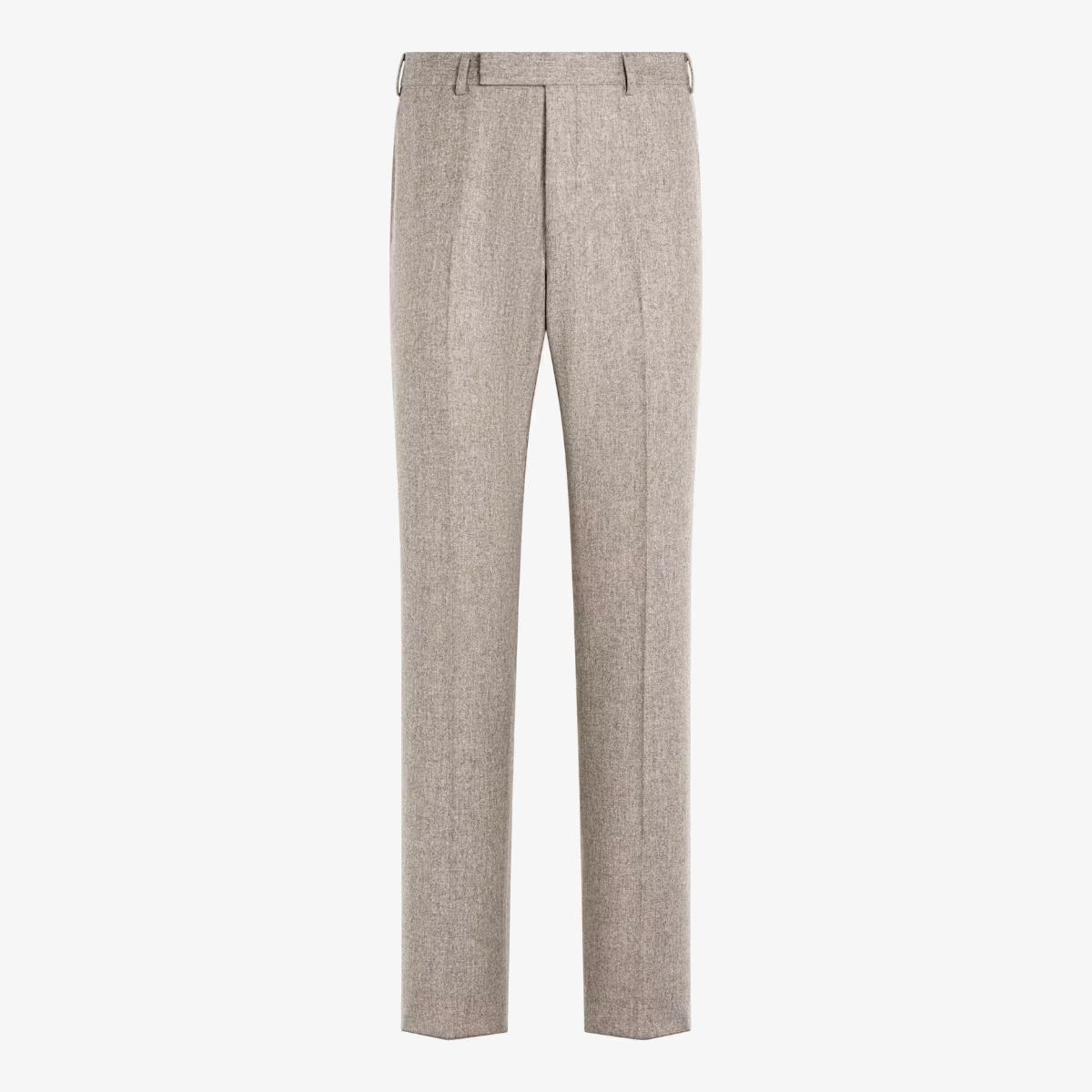 Suitsupply taupe flannel wool trousers