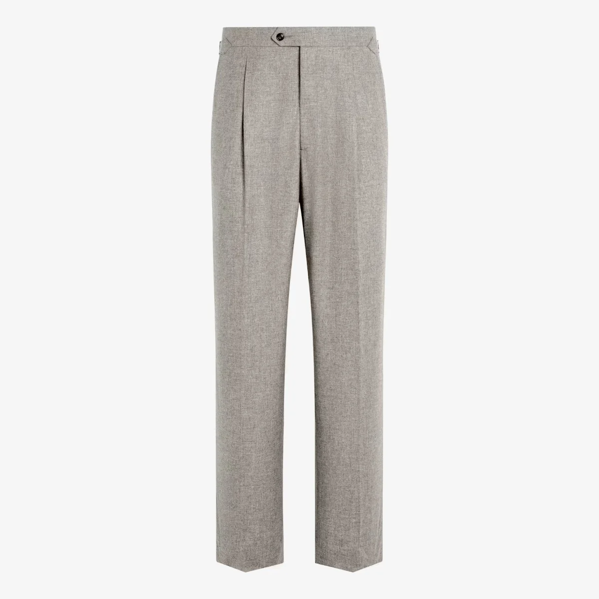 Suitsupply taupe wide leg straight trousers