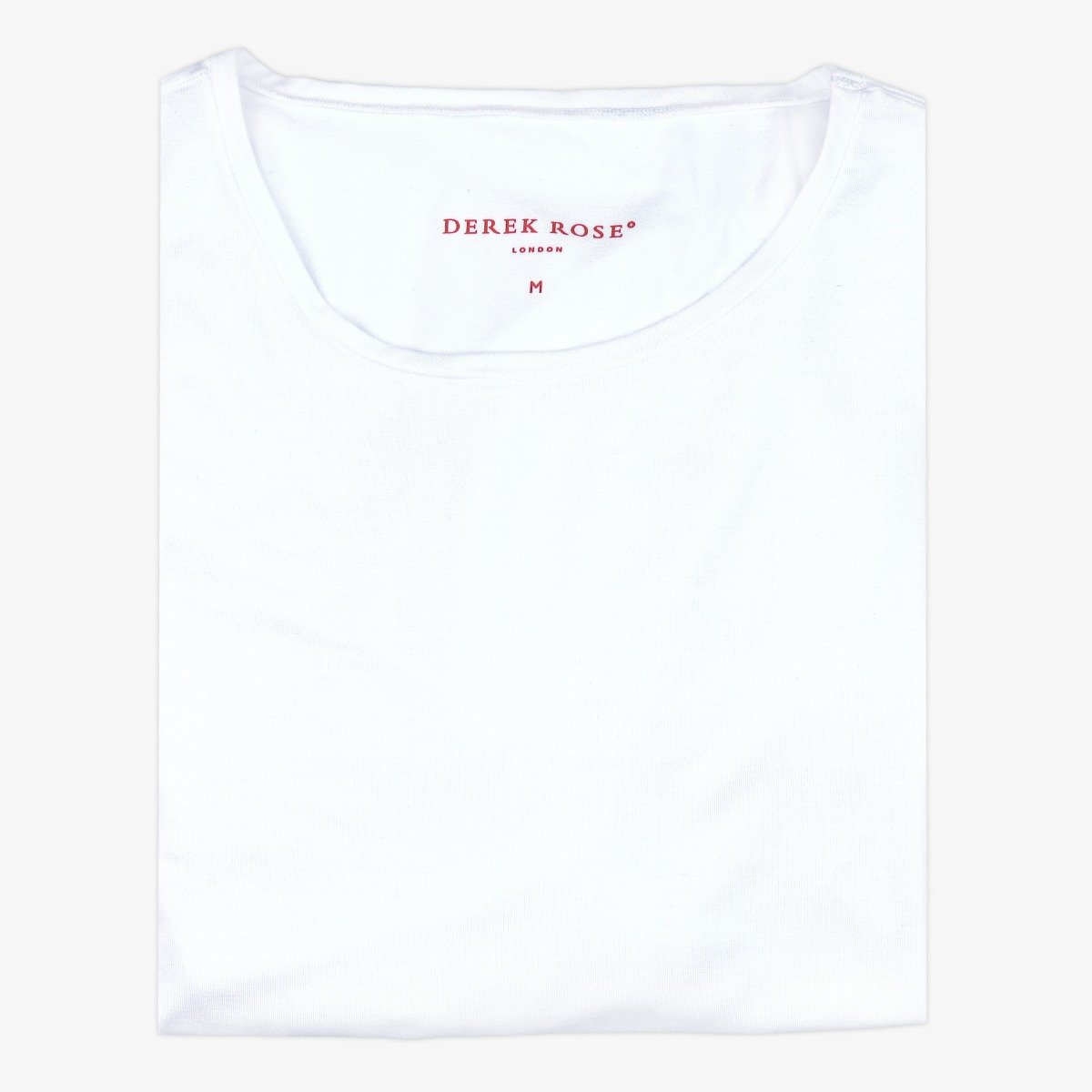 Derek Rose Alex white micro modal crew neck undershirt