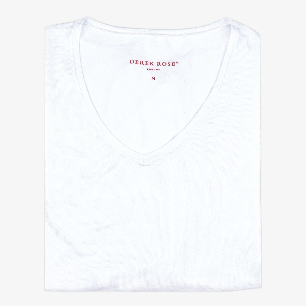 Derek Rose Alex white micro modal v-neck undershirt