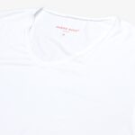 Derek Rose Alex balti mikro modalo apatiniai marškinėliai su V apykakle