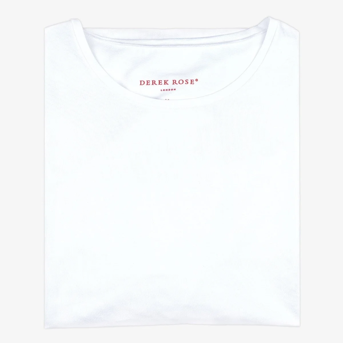 Derek Rose Jack white Pima cotton crew neck undershirt