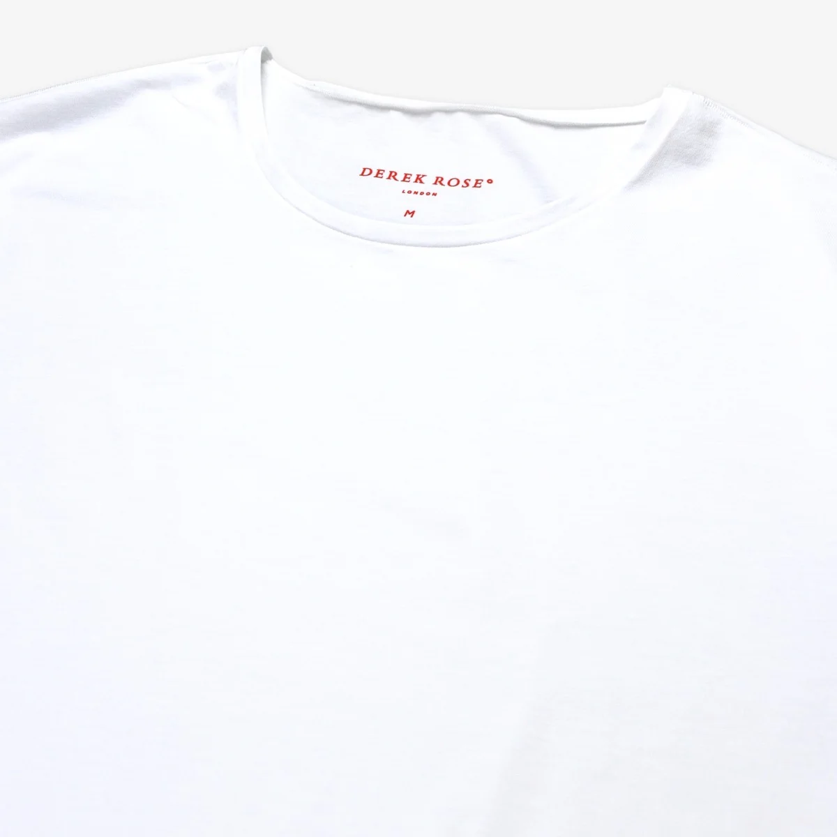 Derek Rose Jack white Pima cotton crew neck undershirt