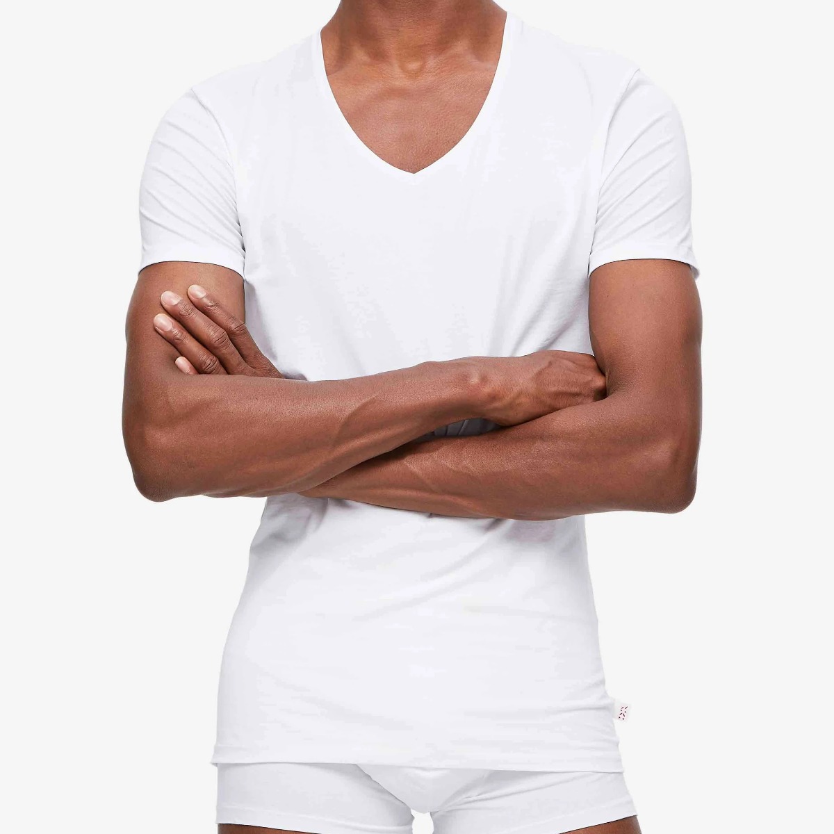 Jack Pima Cotton Stretch Stretch White Men's Boxer Briefs