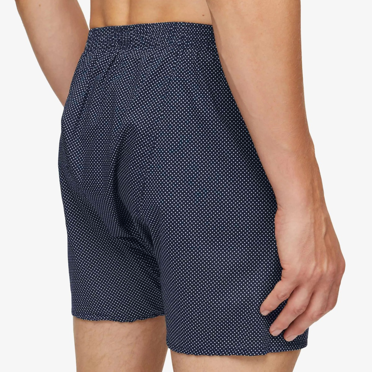 Derek Rose Plaza 21 navy polka dots cotton boxer shorts