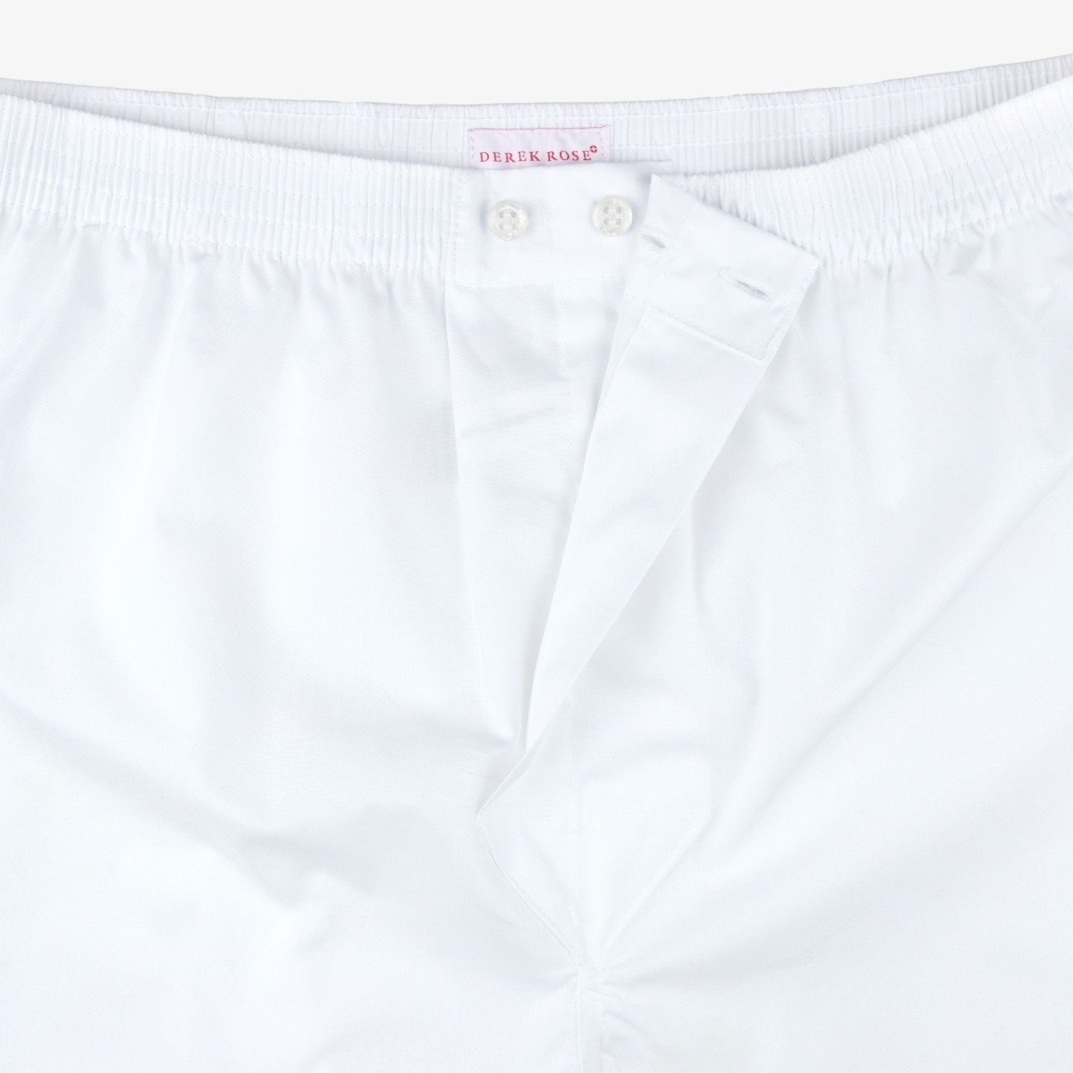 Derek Rose Savoy white cotton boxer shorts
