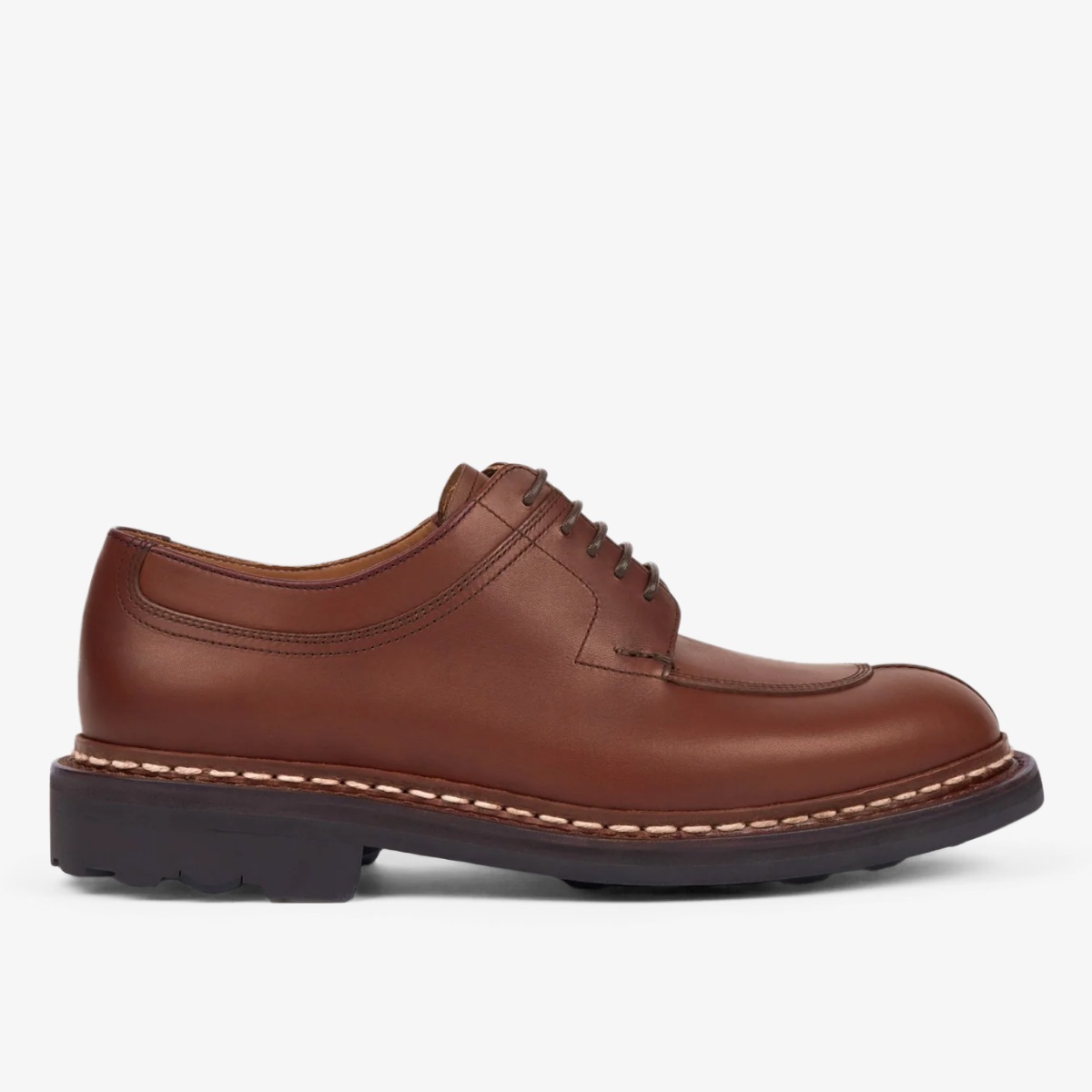 Heschung Catalpa expresso mahogany split toe derby shoes
