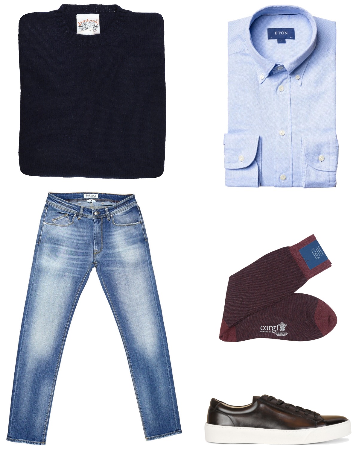 Light blue jeans autumn fall outfit