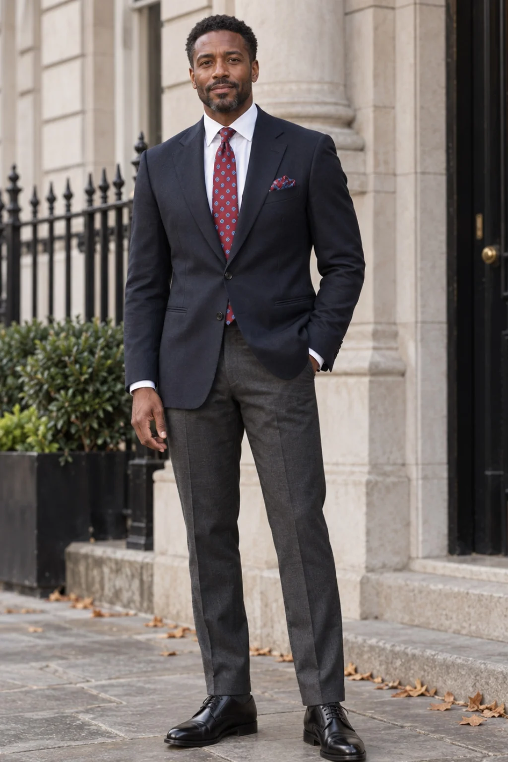 black dress shirt with burgundy tie Navy Blazer, White Shirt, Grey Trousers, Tie, Derby Shoes Outfit Silhouette Dream Strapless Mini YGroup_romilly-strappy COLOR:Olive This ties2you tie is
