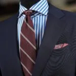 Serà Fine Silk Montepulciano Rose burgundy silk pocket square