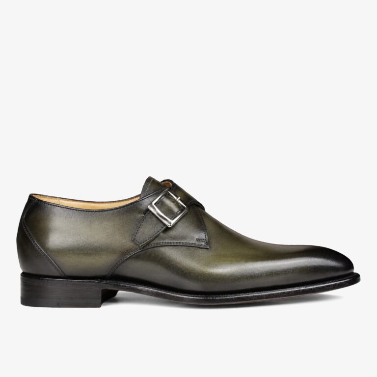 Carlos Santos 6307 Gareth bosco green monk strap shoes