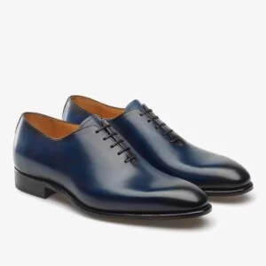 Carlos Santos 6903 Damien blue wholecut oxford shoes