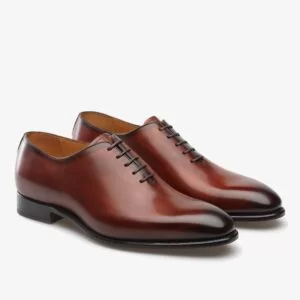 Carlos Santos 6903 Damien burgundy wholecut men's oxford shoes