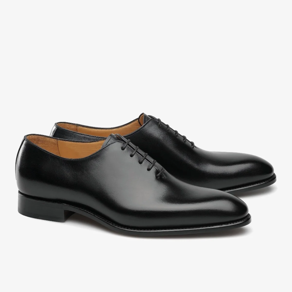 Carlos Santos 6903 William black wholecut oxford shoes