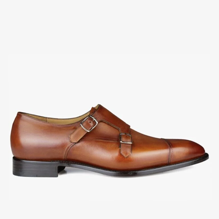 Carlos Santos 6942 Andrew brown men's monk strap shoes