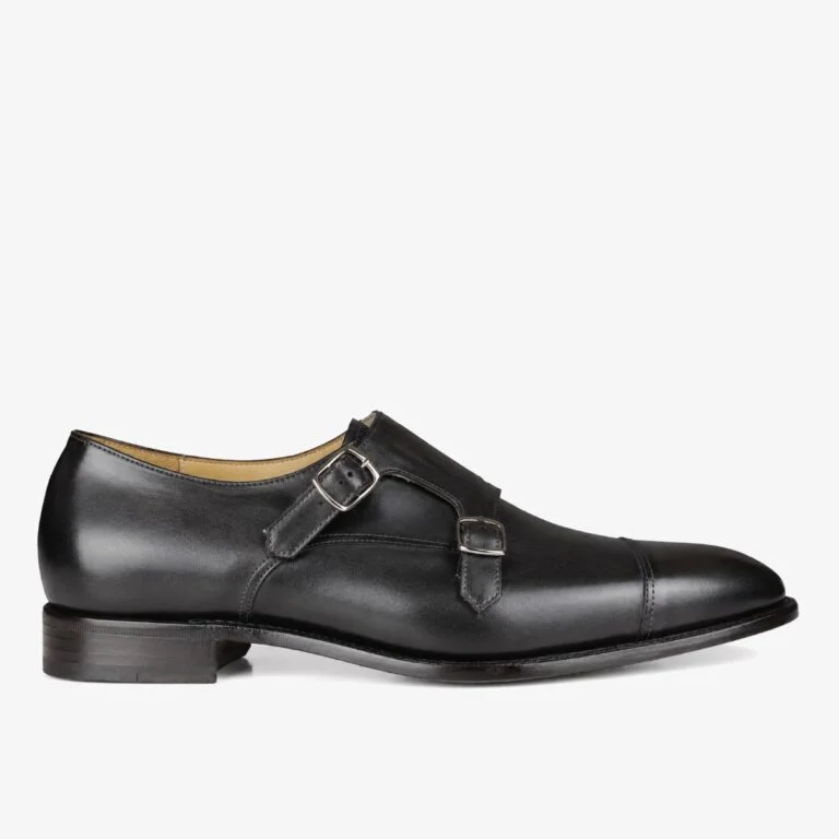Carlos Santos 6942 Andrew noir shadow black monk strap shoes