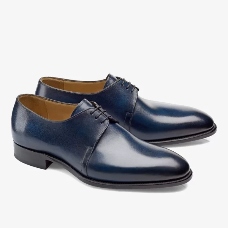 Carlos Santos 7201 Michael blue men's derby shoes