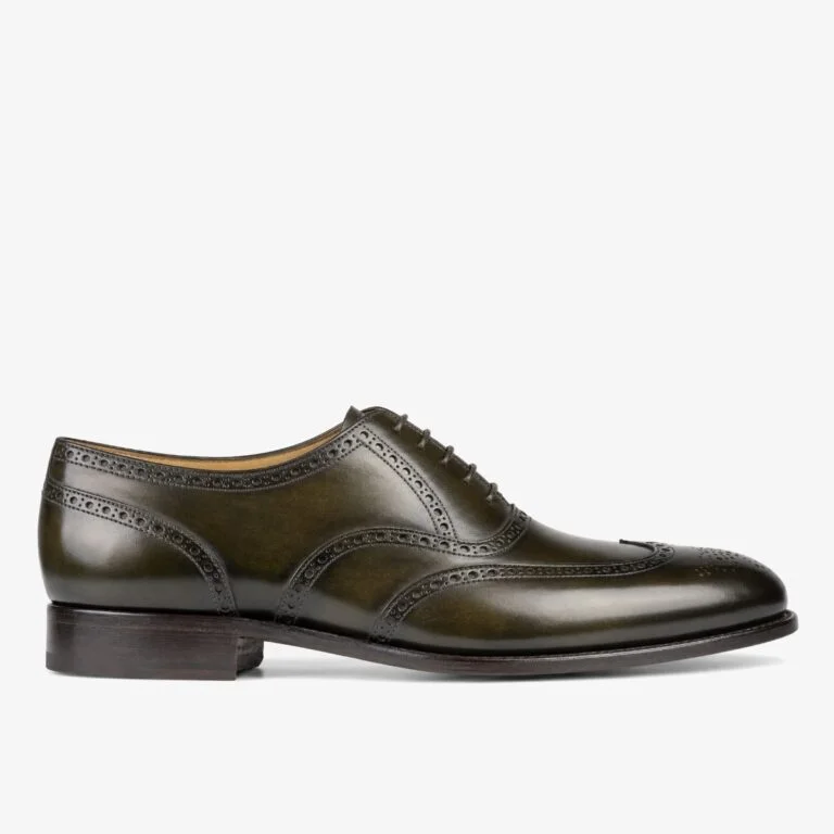 Carlos Santos 7273 Frank bosco dark green brogue oxford shoes