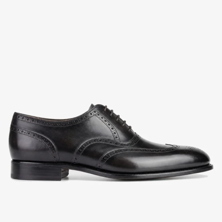 Carlos Santos 7273 Frank noir shadow black brogue oxford shoes