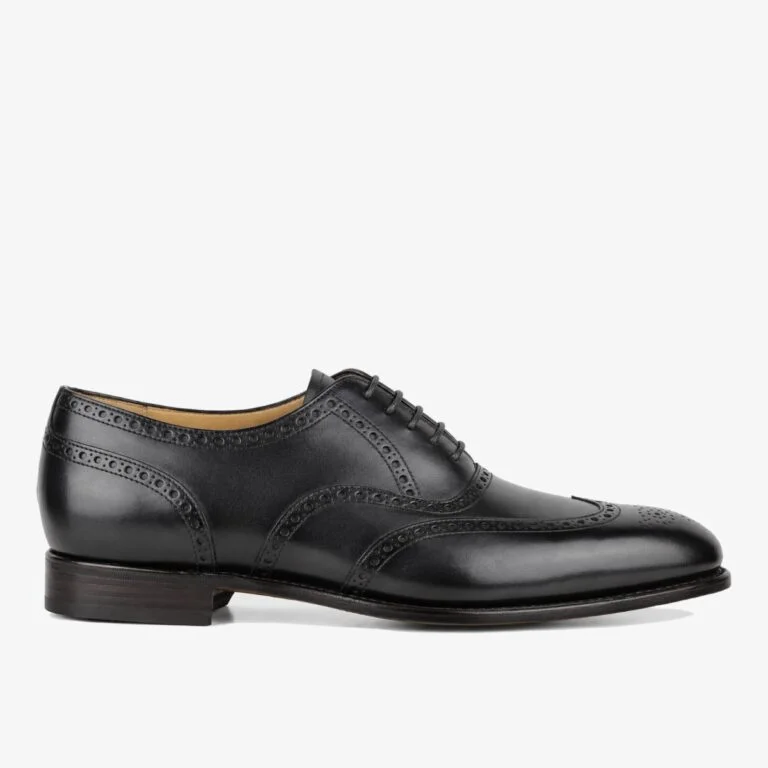 Carlos Santos 7273 Frank noir shadow brogue oxford shoes