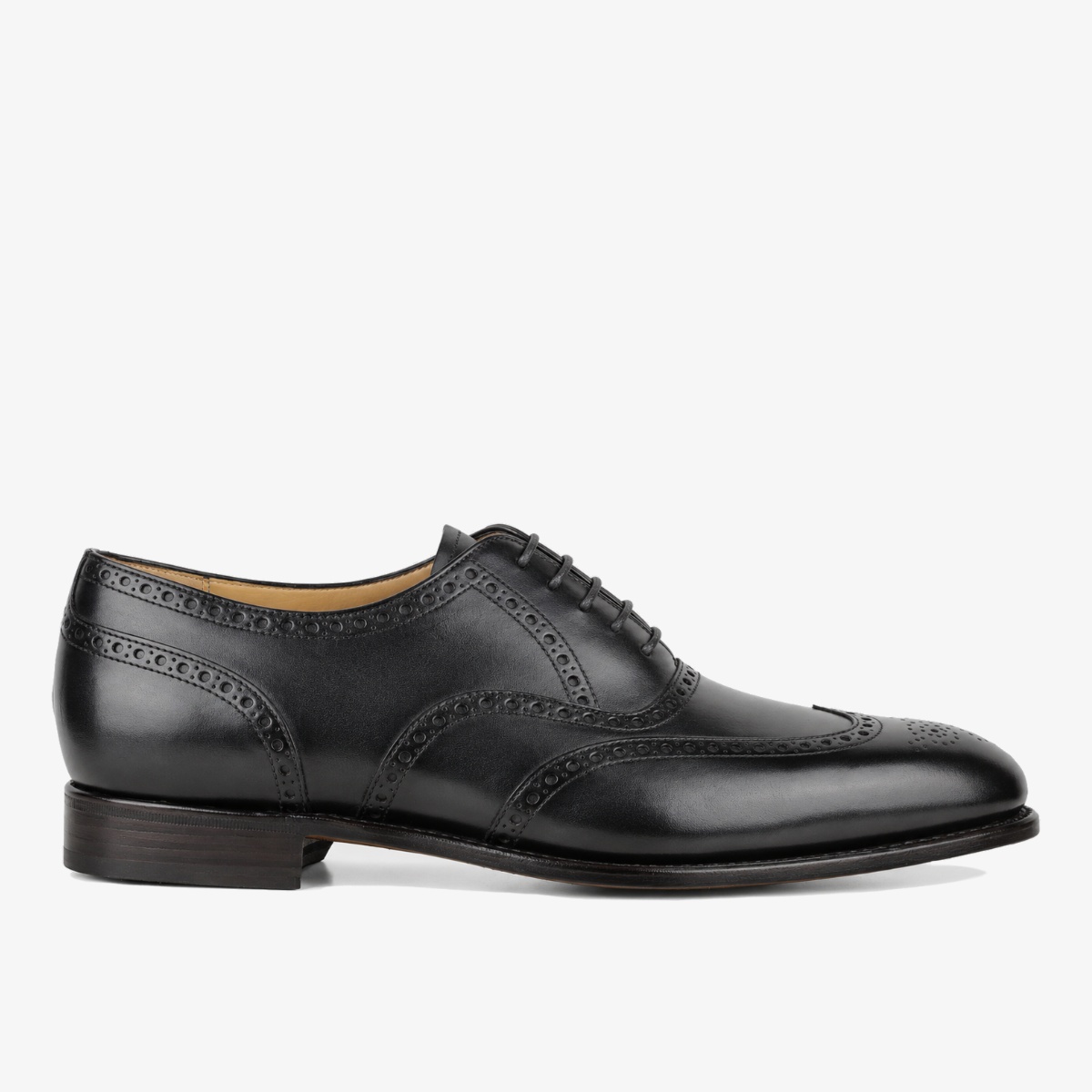 Carlos Santos 7273 Frank noir shadow brogue oxford shoes