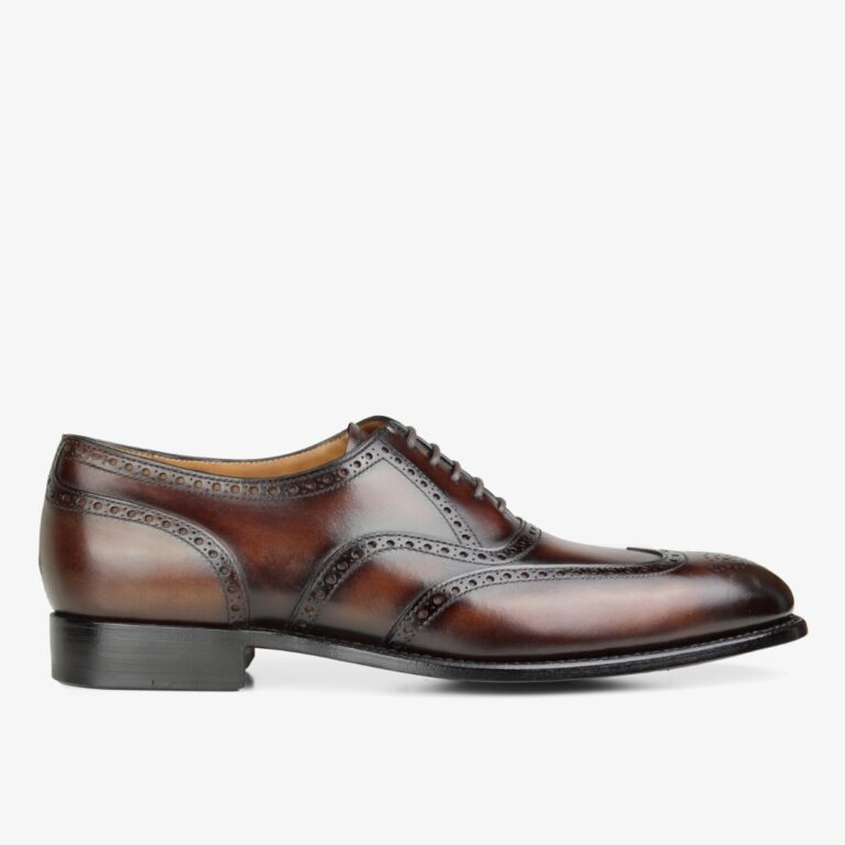 Carlos Santos 7273 Frank wine shadow mahogany oxford shoes