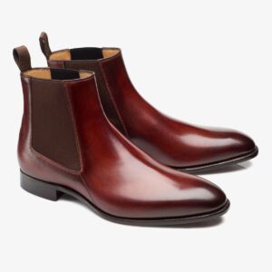 Carlos Santos 7902 Daniel wine shadow Chelsea boots