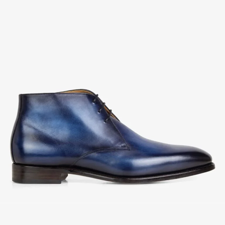 Carlos Santos 7991 Charlie norte blue chukka boots