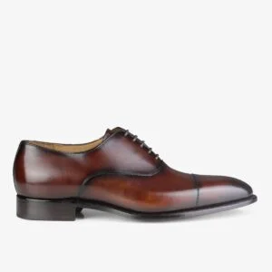 Carlos Santos 8627 Harold wine shadow oxford toe cap shoes