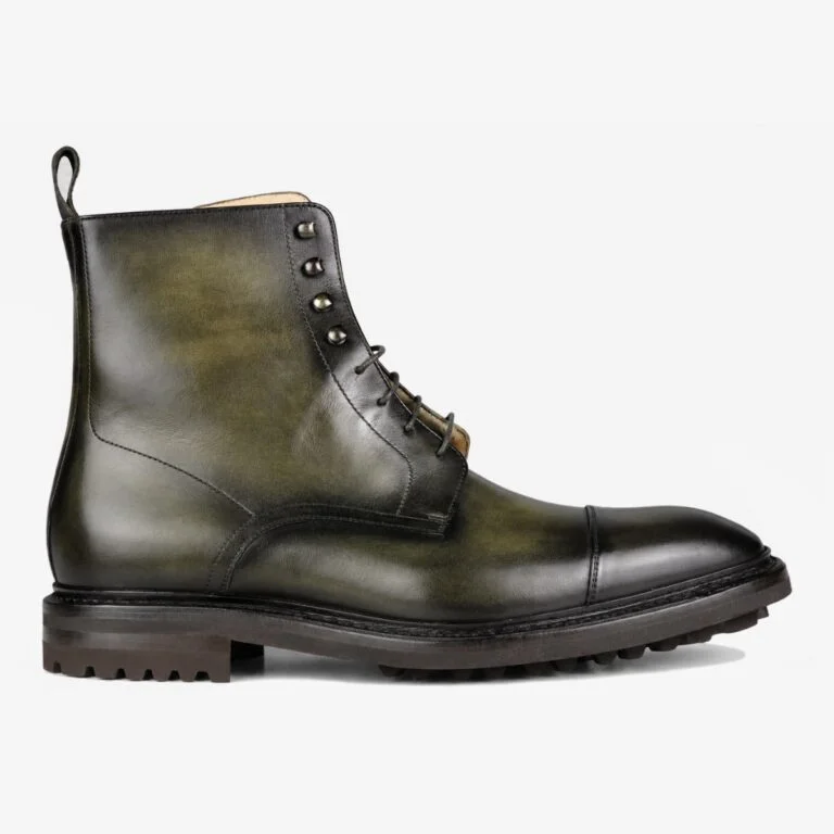 Carlos Santos 8866 Stallone bosco green toe cap lace-up boots