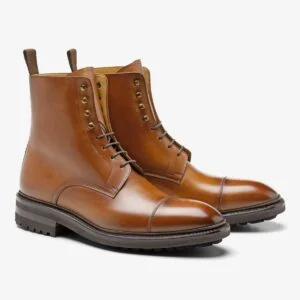 Carlos Santos 8866 Stallone braga toe cap lace-up boots